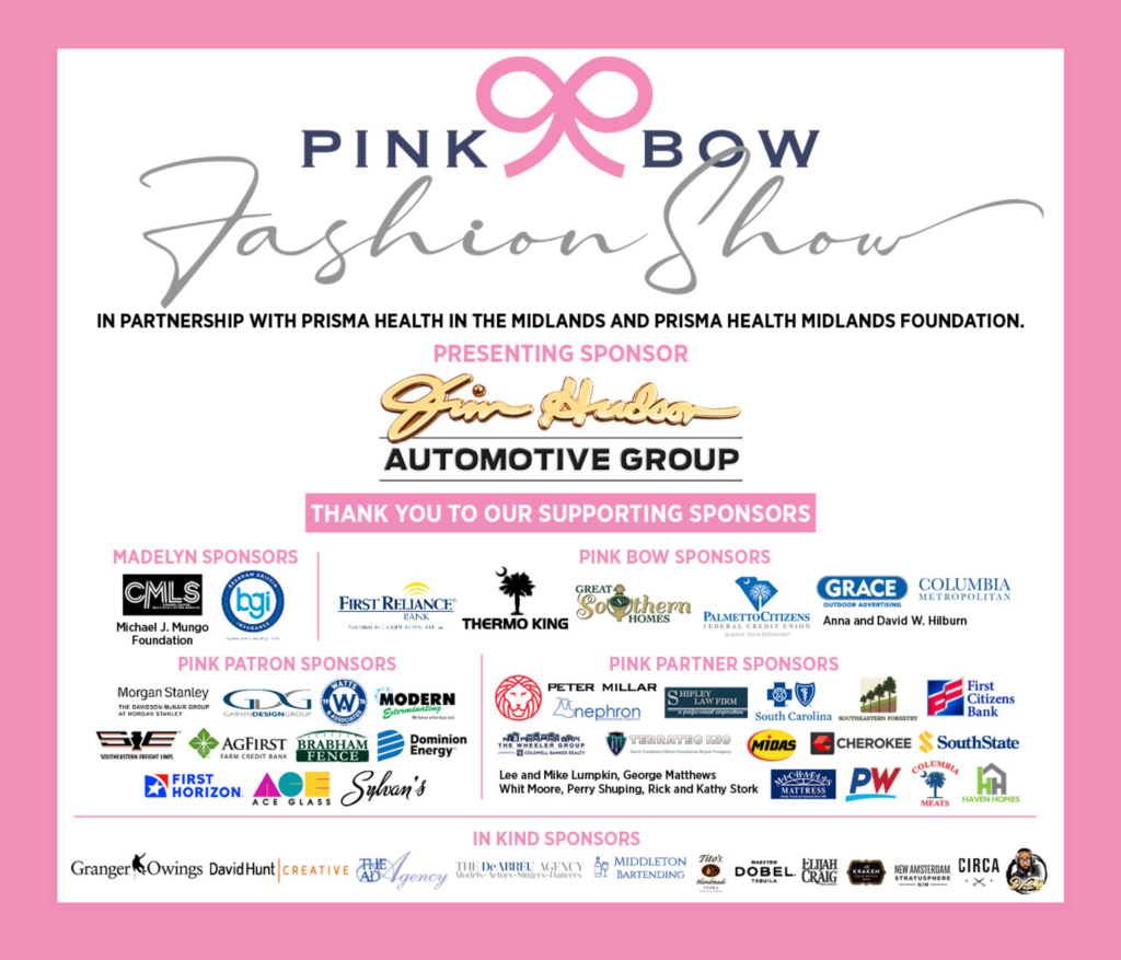 Pink Bow Fashion Show 2024 Sponsors